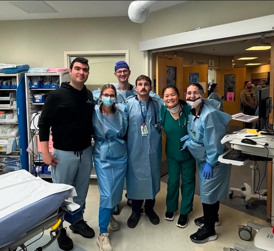 Resident team at the University Campus ED